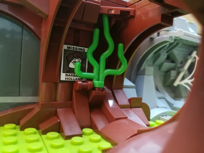 In der entstandenen Höhle.