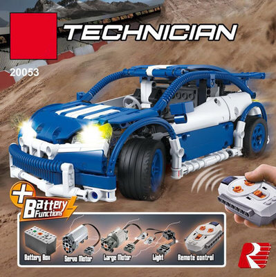 Lepin technic car blue 01.jpg