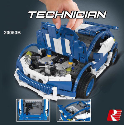 Lepin technic car blue 03.jpg