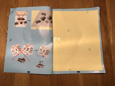 Eingeklebter Stickerbogen (hinten)