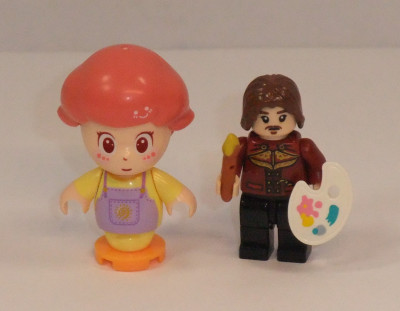 Der Größenvergleich mit einer LOZ Figur.