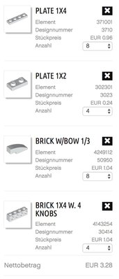 Preise/Teile - STEINE &amp; TEILE