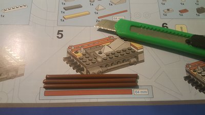 Braune Stangen müssen bissel gekürzt werden