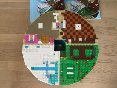 Zwischenstufe mit Fliesen