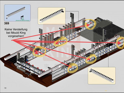 Anleitung Mould King fehlende Versteifung